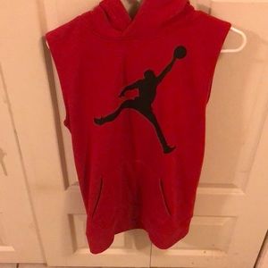 Red Jordan Sleeveless Hoodie NEW CONDITION